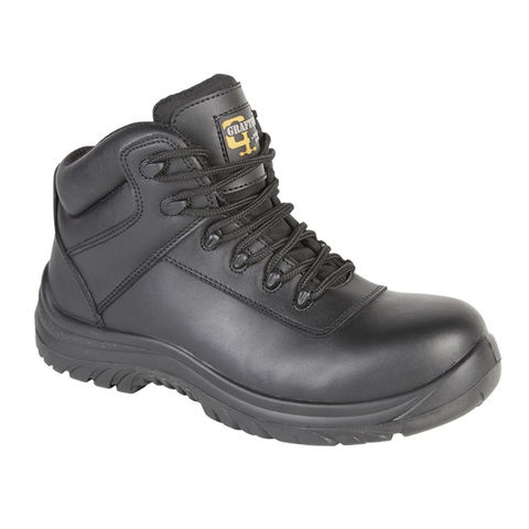 Grafters M466A Black S1P SRC 100% Metal Free Composite Toe Cap Safety Boots