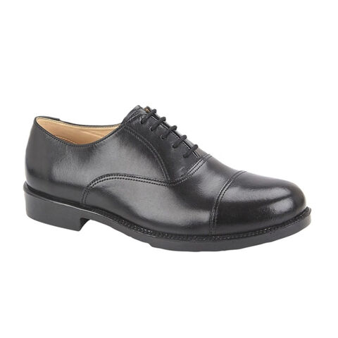 Grafters M490A Men's Quality Black Leather Oxford Formal Uniform Dress Shoes