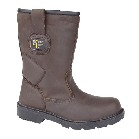 Grafters M560B S3 SRC Brown Quality Waterproof Steel Toe Safety Rigger Boots