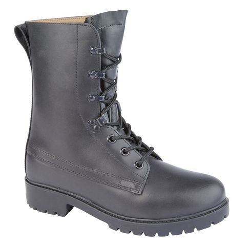 Grafters M9666A Assault Black High Leg Service Army Cadet Military Combat Boots