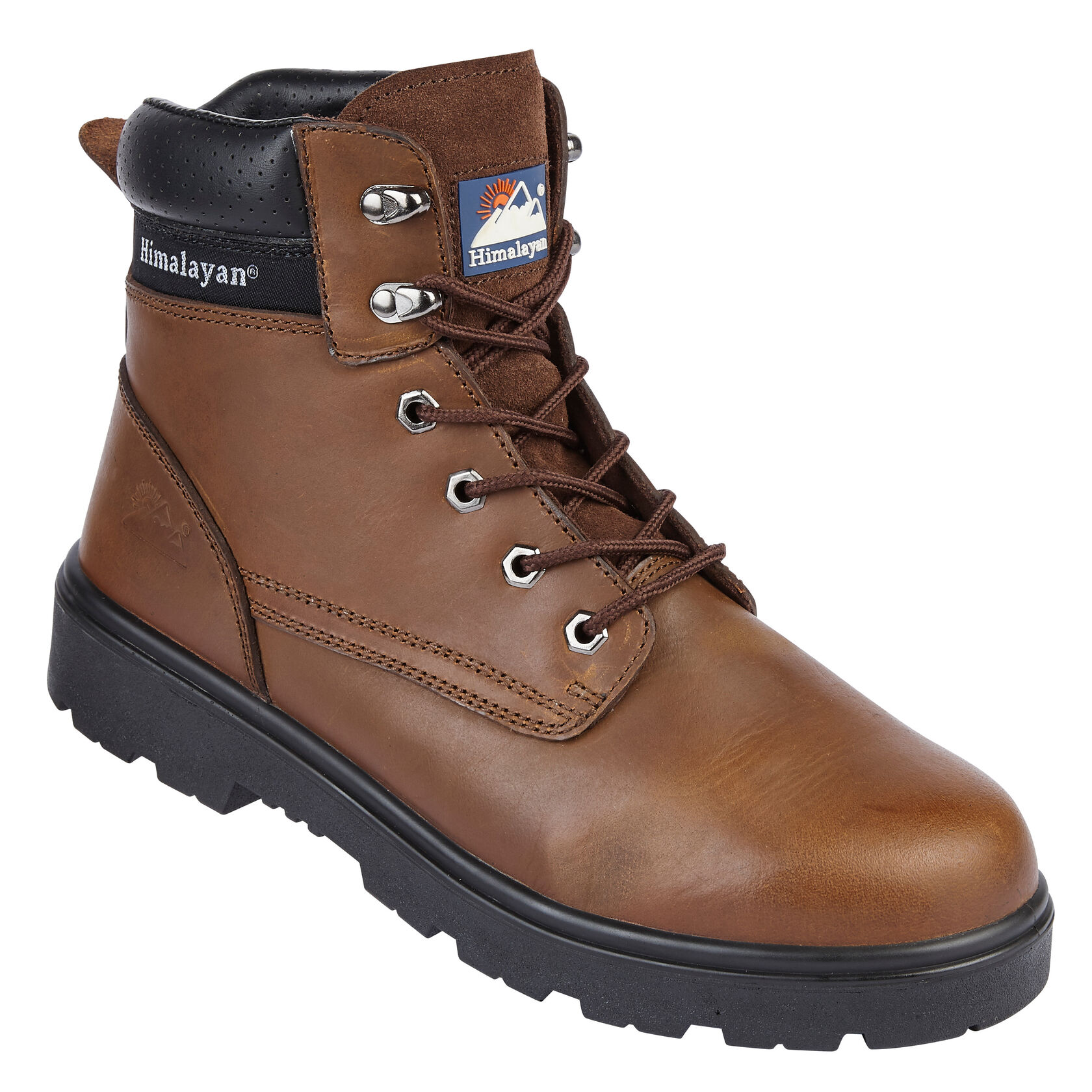Himalayan 2415 S1P SRC Black Leather Steel Toe Cap Work Chukka Safety Boots – PPE