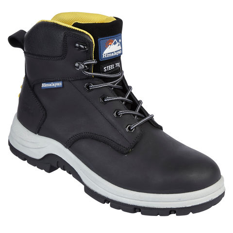 Himalayan 5240 S1P SRC Premium Black Leather Steel Toe Cap Quality Safety Boots