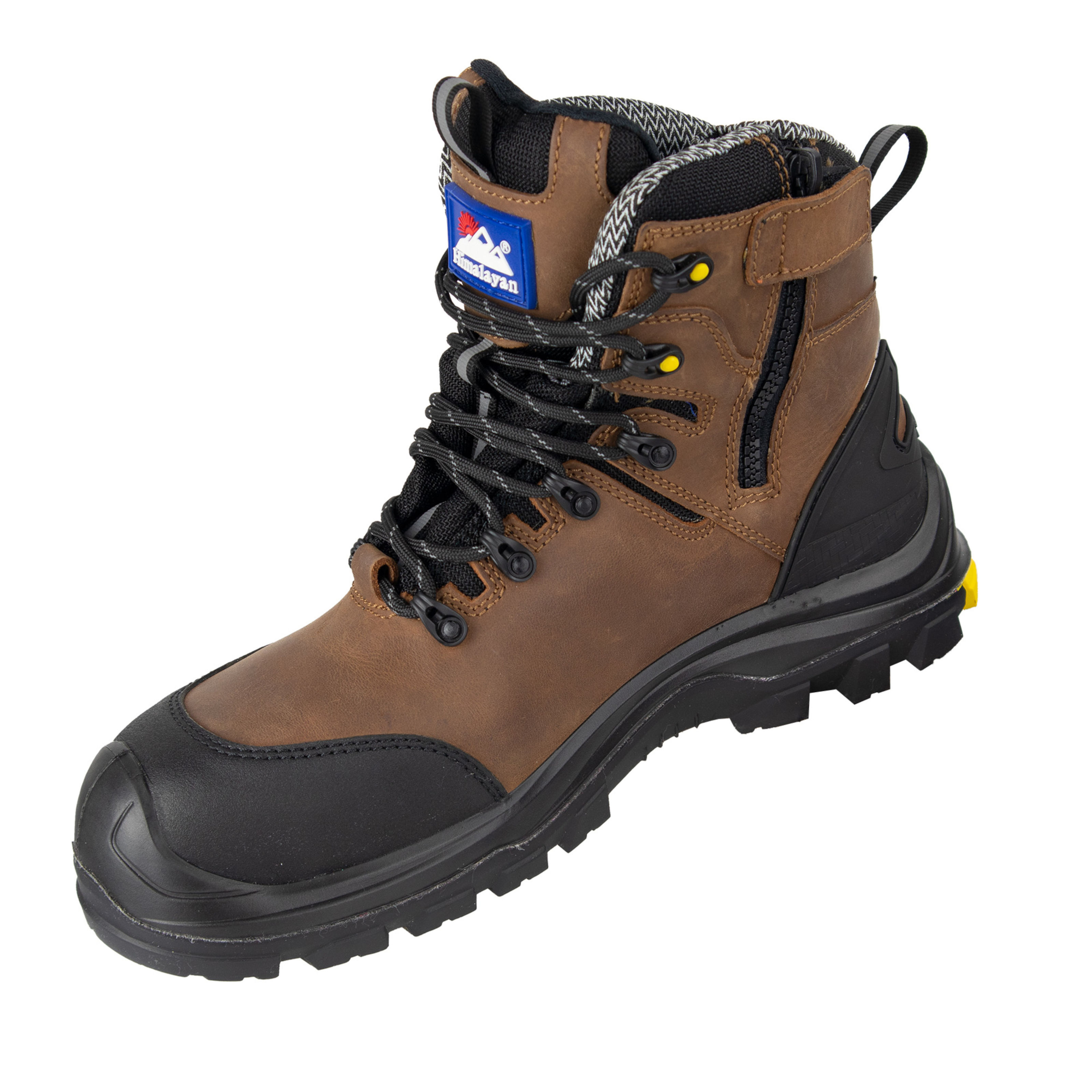 ヤマカワ Himalayan 5802 Waterproof Vibram Composite Toe Side Zip Safety Boots