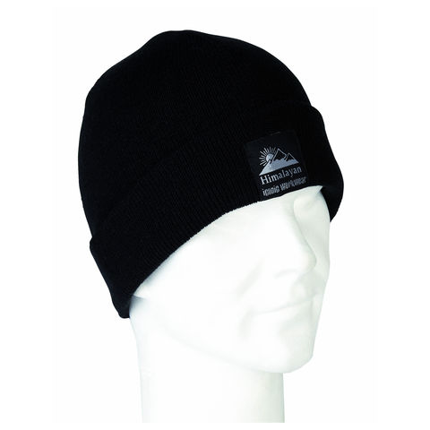 Himalayan H850BK Warm Black Thermal Insulated Winter Beanie Hat
