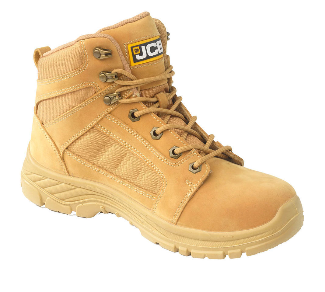 JCB Loadall S3 SRC Honey Nubuck Heavy Duty Steel Toe Cap Safety Boots