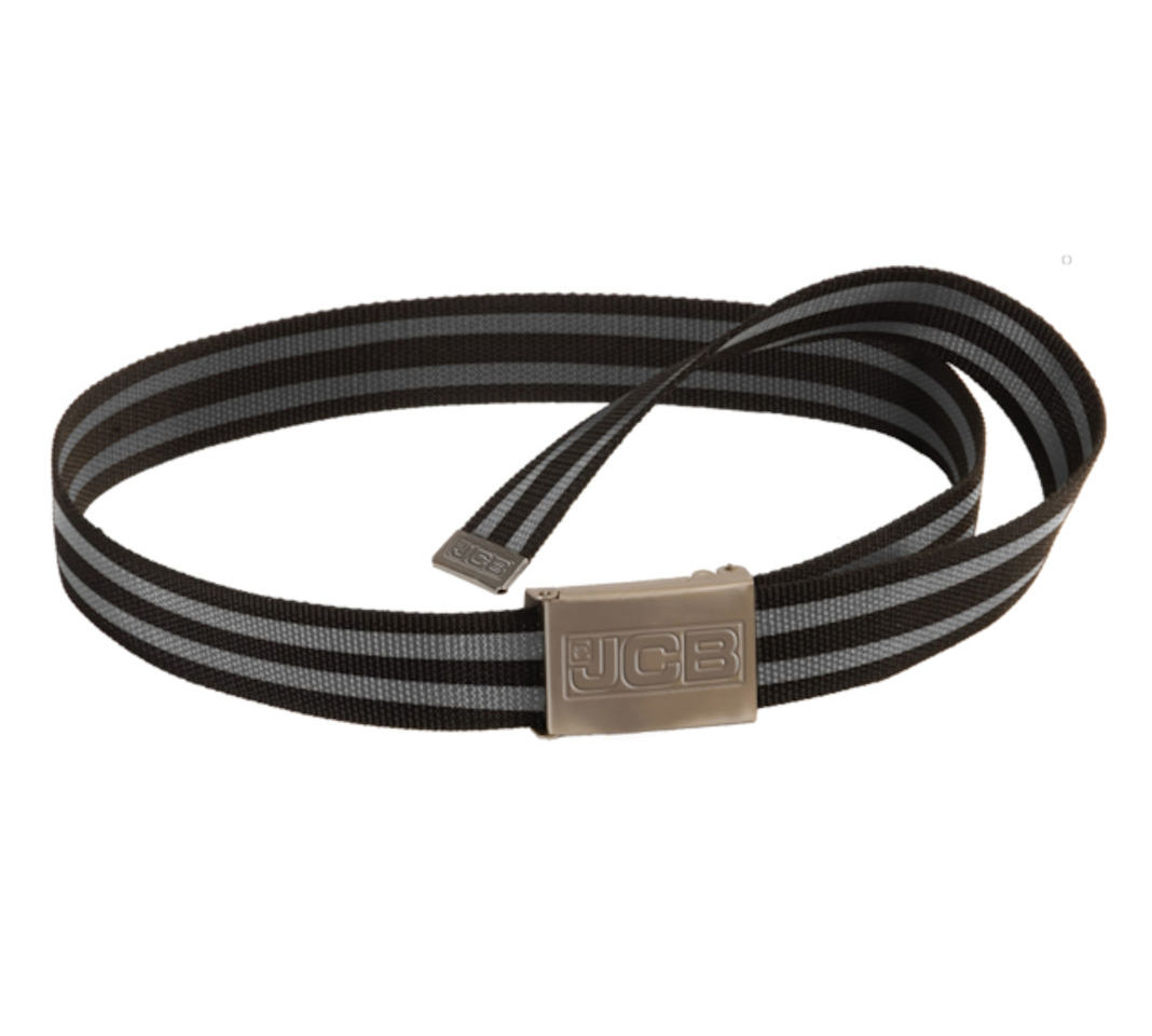 JCB Penkridge Black Adjustable Canvas Belt With Buckle