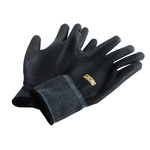 JCB PU Coated Polyester Black Safety Precision Grip Work Gloves 