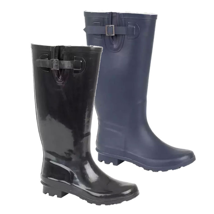 LJ&R Whitehaven Ladies Adjustable Wide Leg Wellington Boots Wellies Rainboots