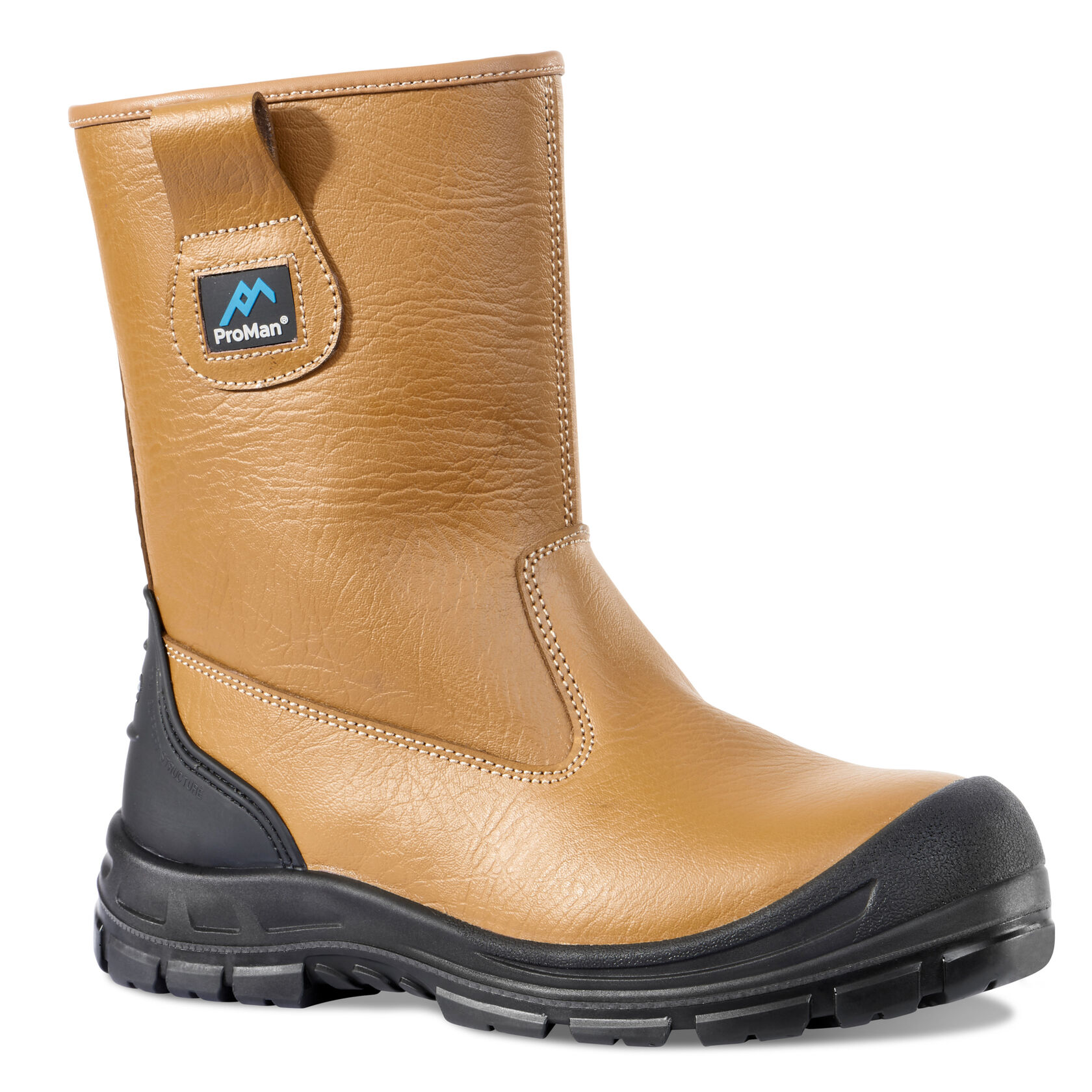 thumbnail image 2 of Samson 7051 S3 SRC Brown Redskin Steel Toe Cap Safety Rigger Boots – Work PPE 2 of 4