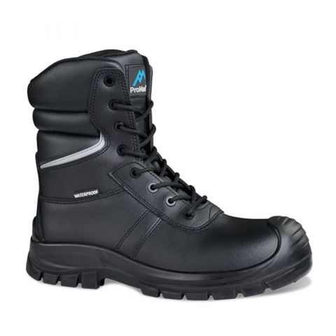 ProMan PM5008 Delaware S3 Black 100% Metal Free High Leg Safety Boots