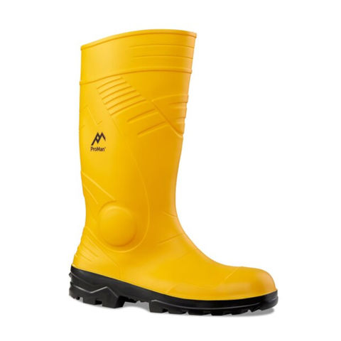 Proman Rock Fall Ranger S5 Yellow Steel Toe Cap Safety Wellington Boots Wellies