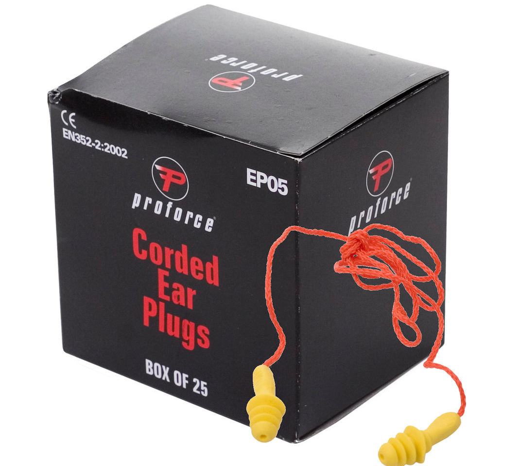 Proforce EP05 Silicone Corded Ear Plugs SNR 24dB Earplugs Defenders