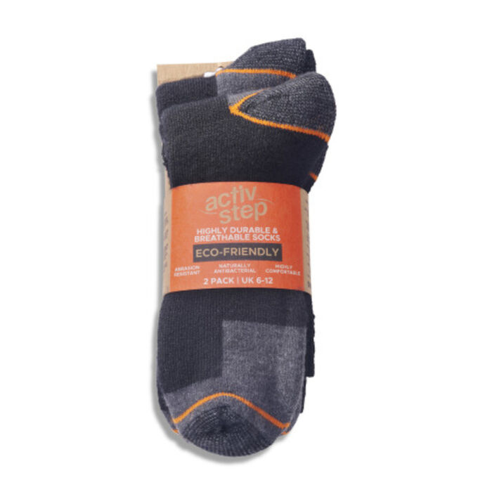 Rock Fall Activ Step Highly Durable & Breathable Bamboo Socks - Pack of 2 Pairs