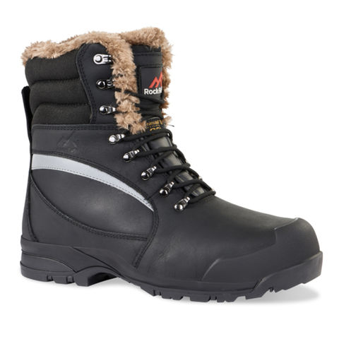 Rock Fall Alaska Black S3 CI SRC Composite Toe Cap Cold Work Winter Safety Boots