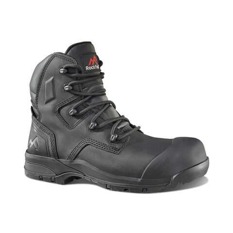Rock Fall Carbon RF725 S7S Ladies Black Composite Side Zip High Leg Safety Boots
