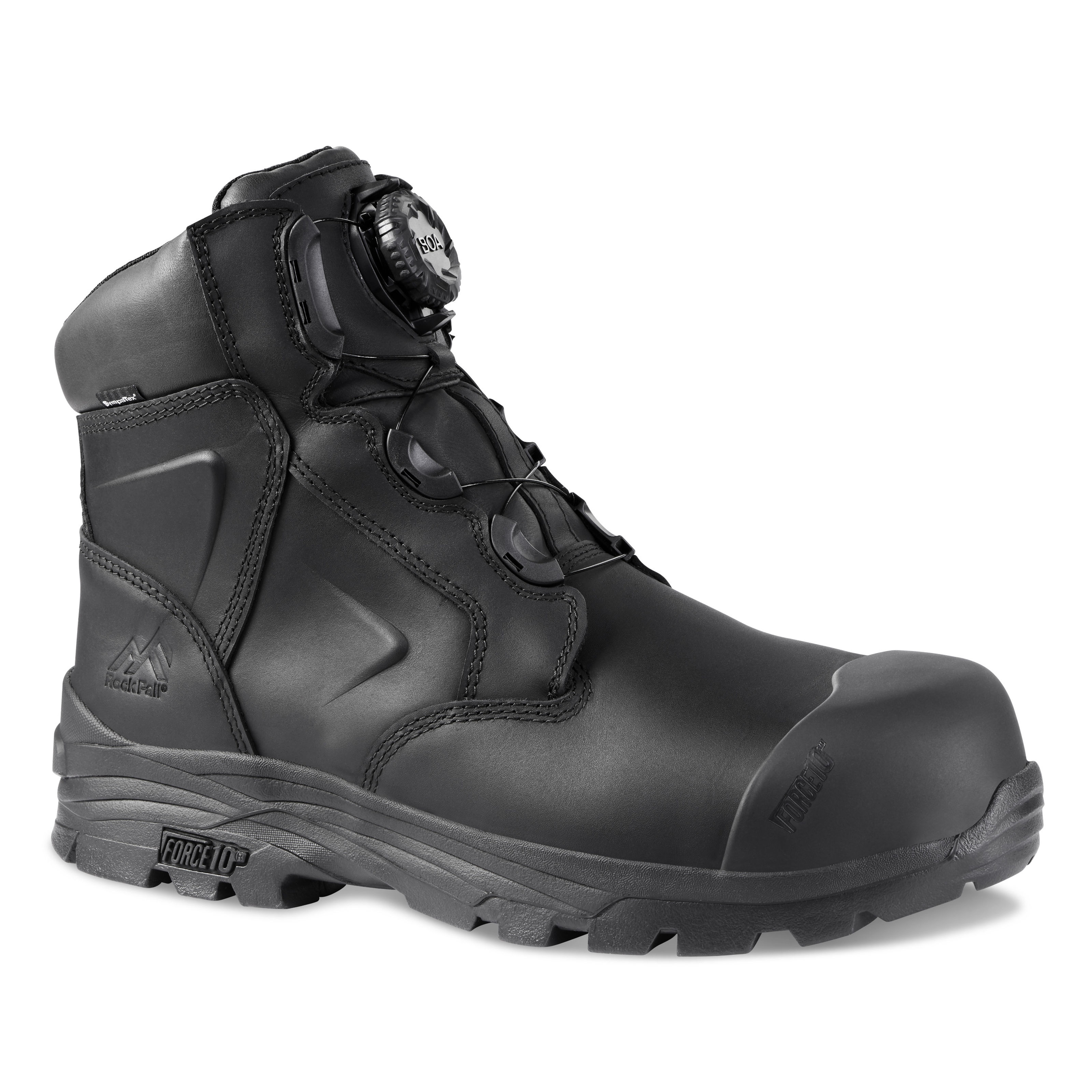 Rock Fall Dolomite Black Quality Waterproof Boa Lace Safety Boots