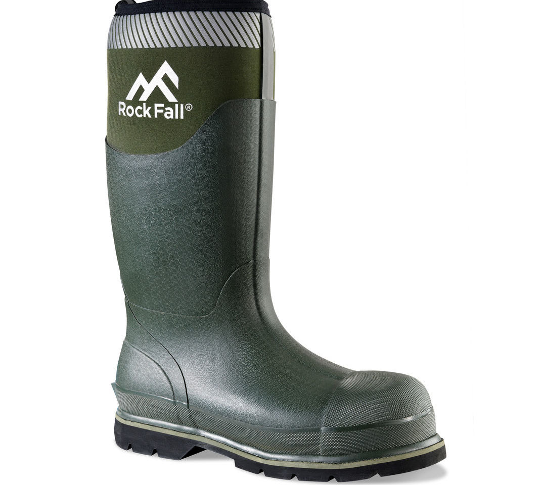 Rock Fall Meadow RF280 Green S5 Neoprene Insulated Safety Wellington Boots