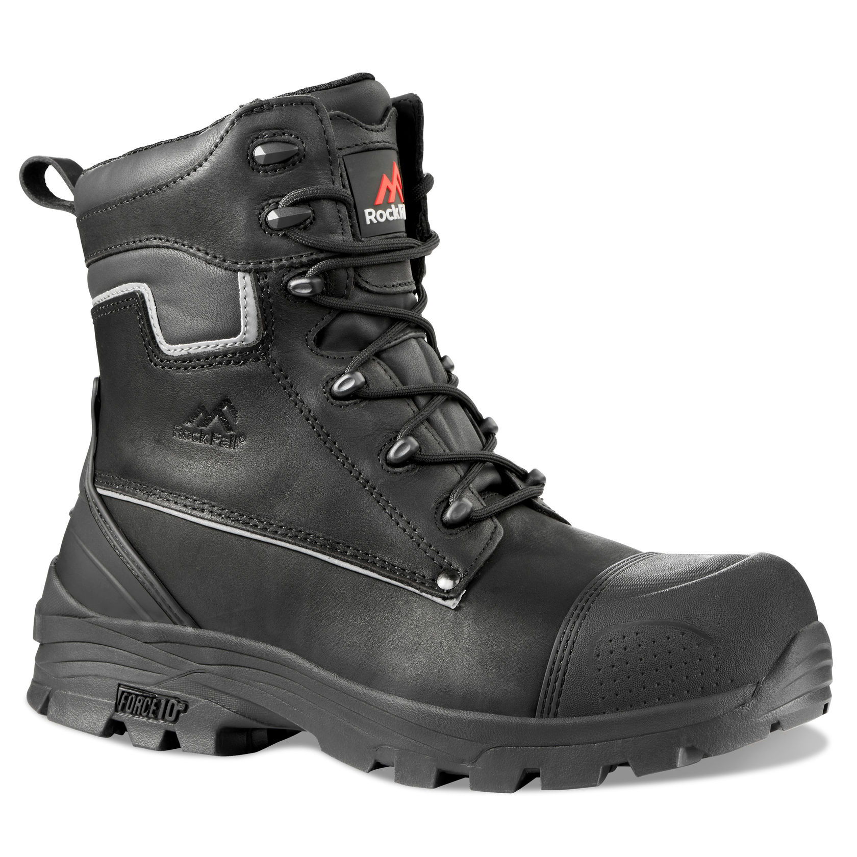 Rock Fall Shale RF15 Black S3 High Leg Water Resistant Safety Boots