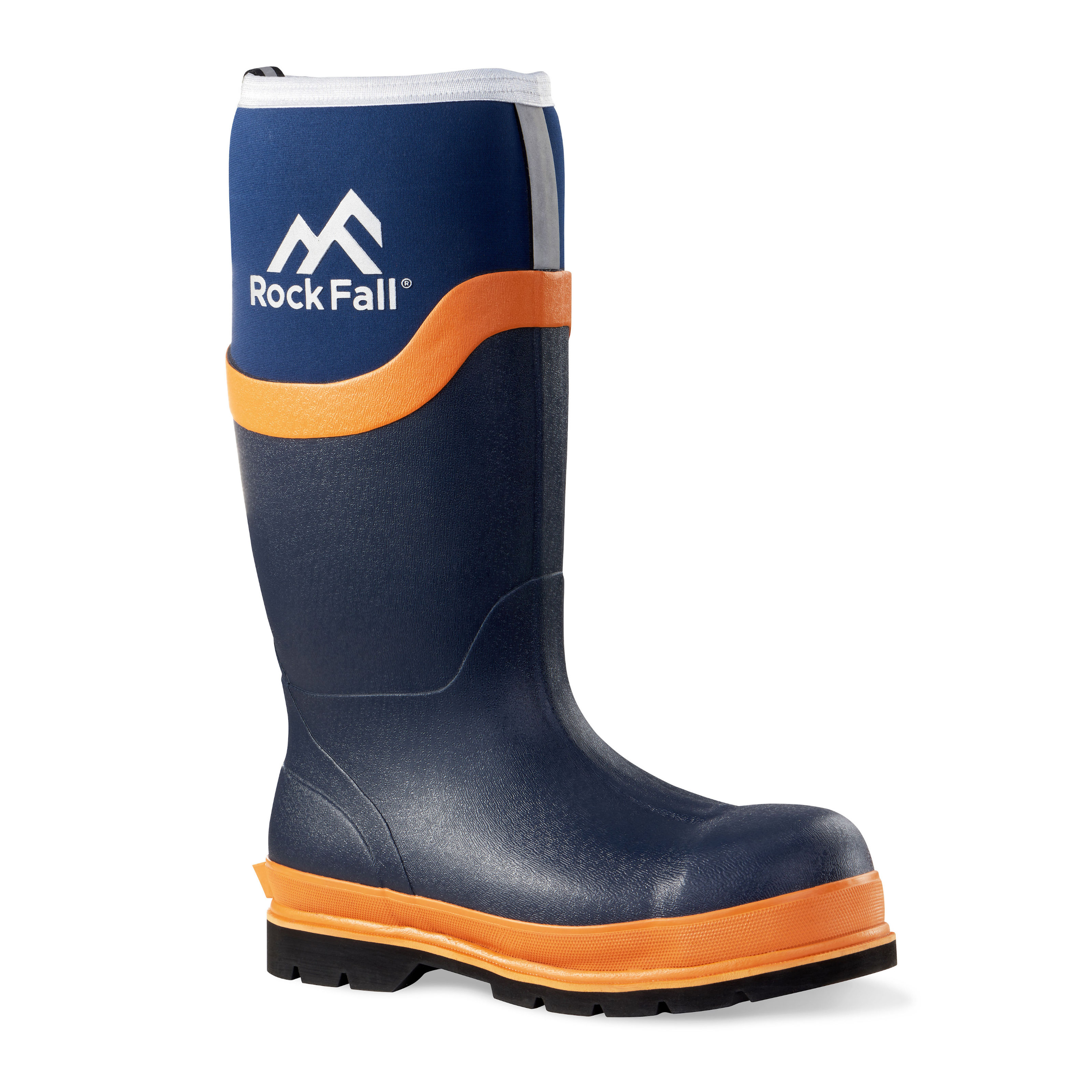 Rock Fall Silt Navy Blue Neoprene Safety Wellington Boots