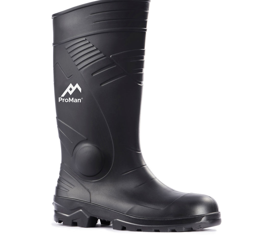 Rock Fall Washington TC200A S5 Black Steel Toe Cap Safety Wellington Boots