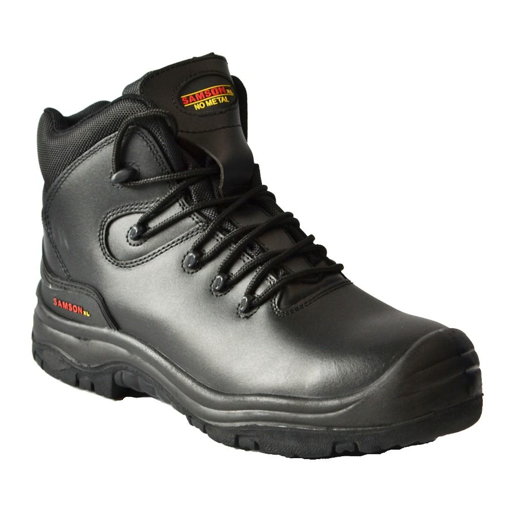 Samson XL 7109 S3 SRC HRO Black Composite Toe Cap Metal Free Zip Up Safety Boots 