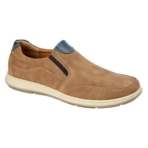 Scimitar M353BT Mens Beige Nubuck Slip On Super Lightweight Casual Shoes