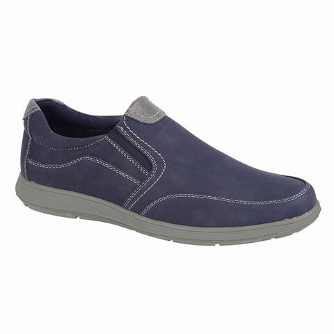 Scimitar M353C Mens Navy Blue Nubuck Slip On Super Lightweight Casual Shoes
