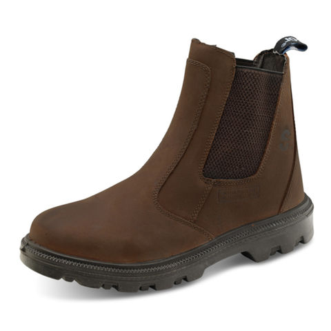 Secor Sherpa Ami Waxy Brown Steel Toe Cap Wide Fit Chelsea Dealer Safety Boots