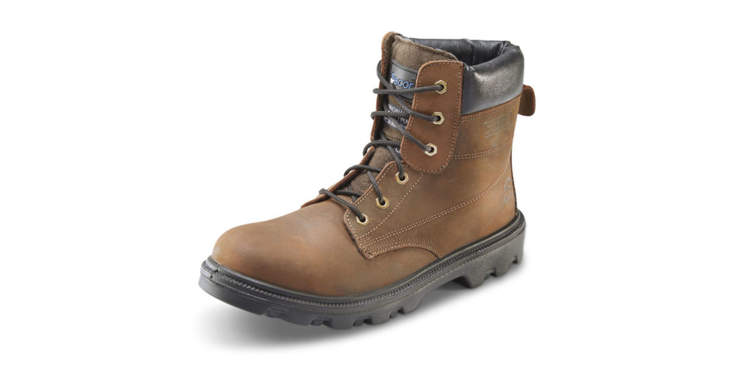 Secor Sherpa Virdus S3 Waxy Brown Steel Toe Cap Wide Fit Safety Boots