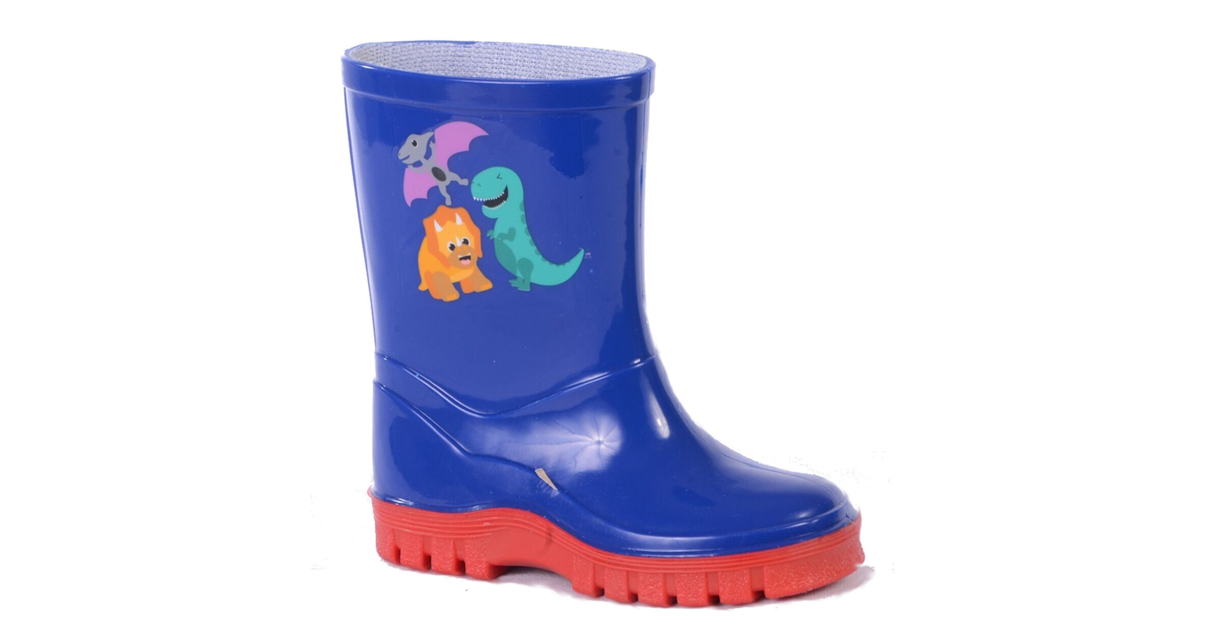 Stormwells W231C Boys Blue Dinosaur Infants Wellington Boots