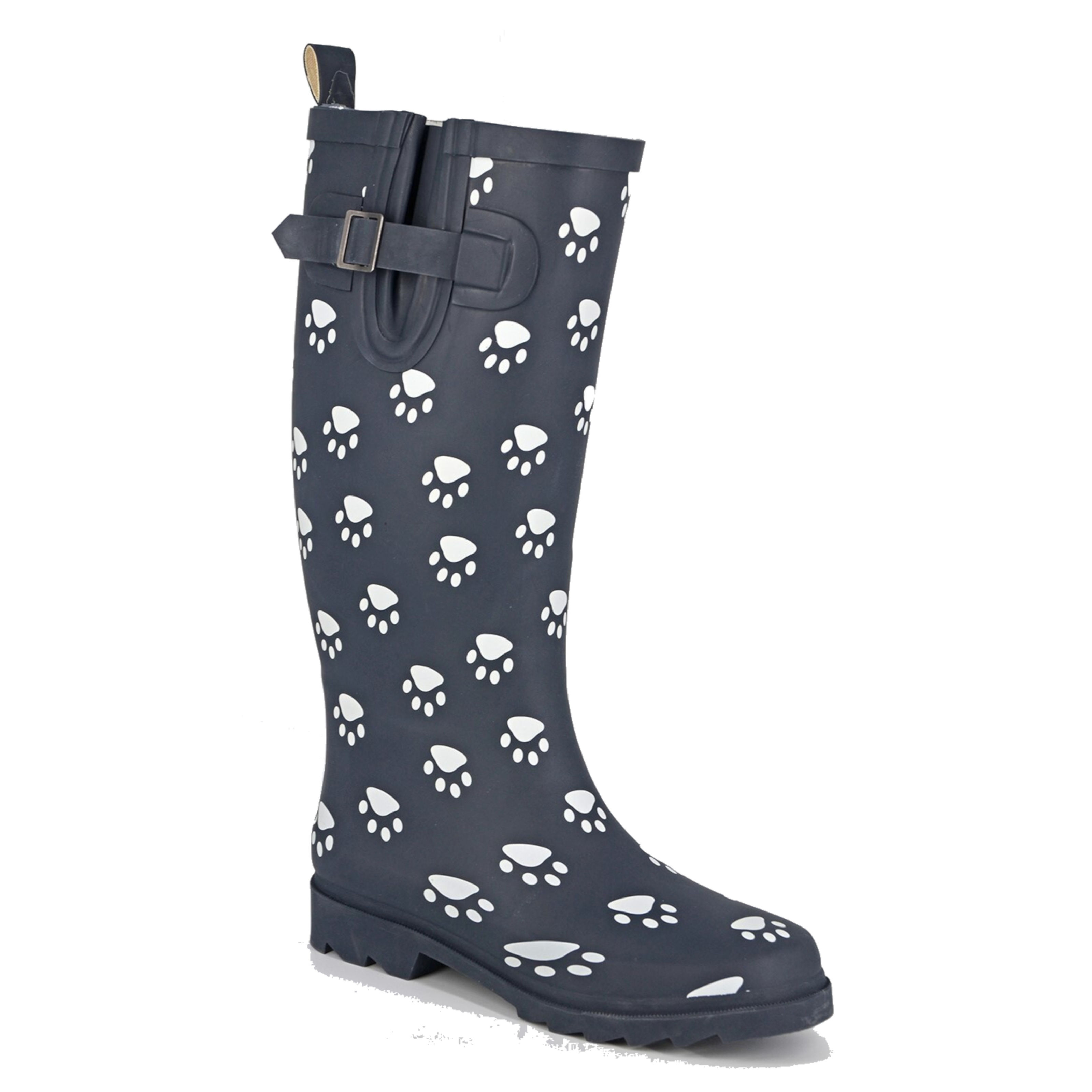 ladies paw print wellies