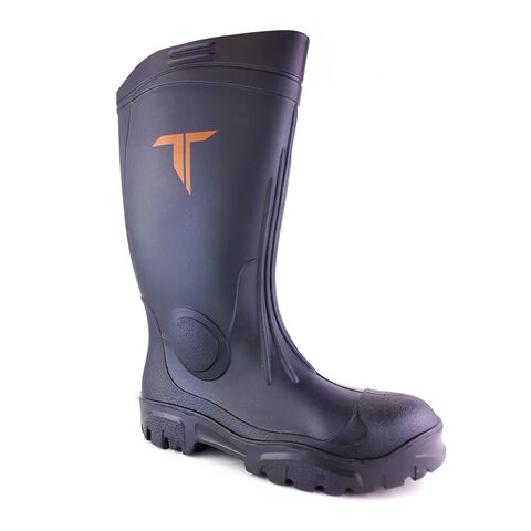 Tuffking 4217 Triton S5 SR Black Steel Toe Cap Safety Wellington Boots Wellies
