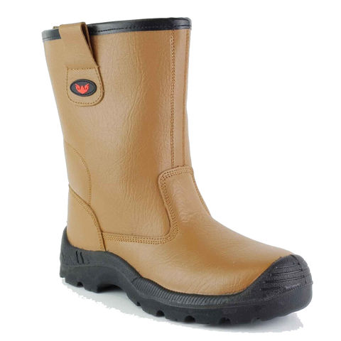 Tuffking 9049 Glacier+ S1P Tan Fur Lined Steel Toe Cap Safety Rigger Boots