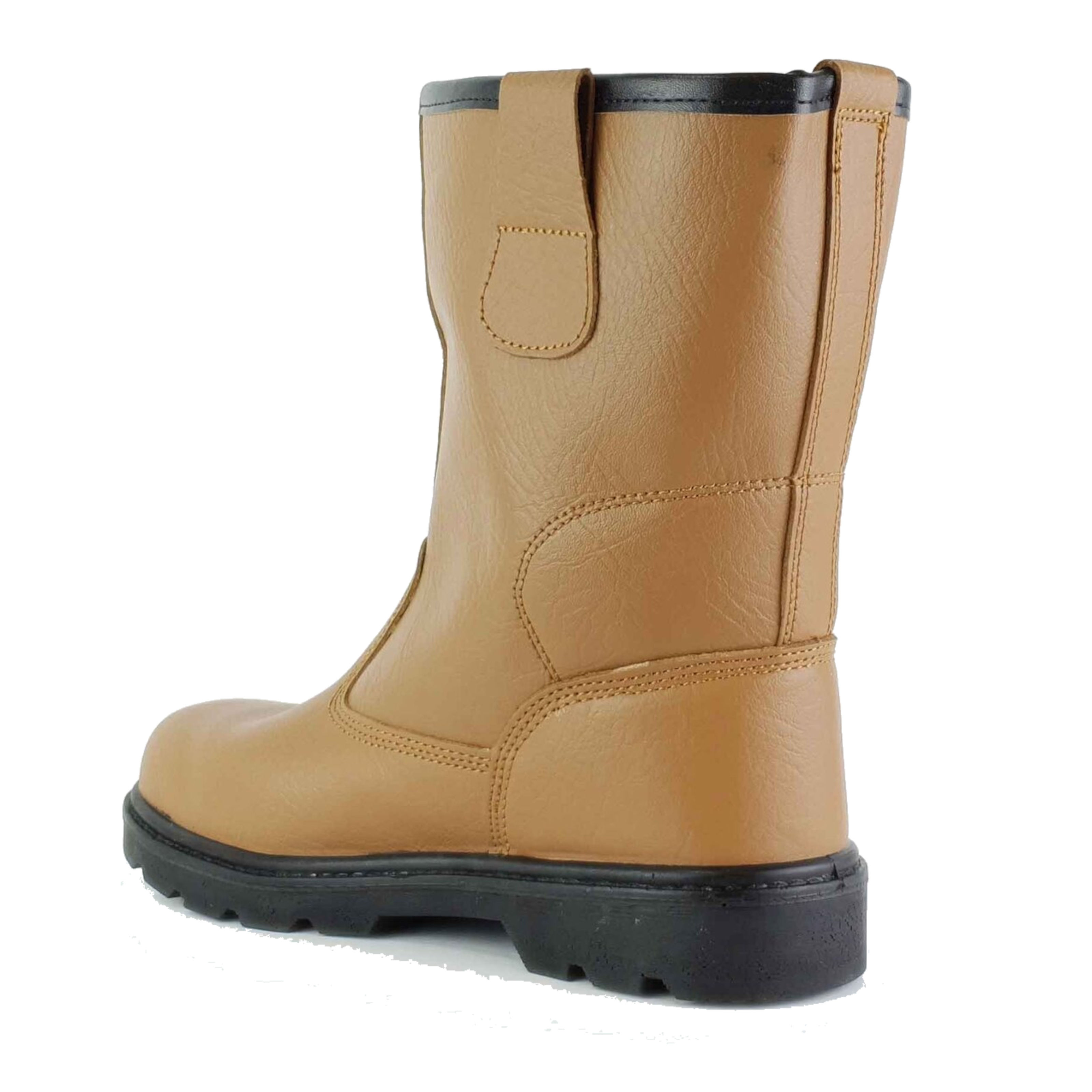 Tuffking 9050 S1P Mens Tan Fur Lined Steel Toe Cap Rigger Safety Boots Work Boot 
