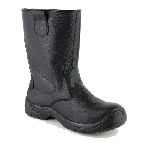 Tuffking 9060 Axle S3 Black Fur Lined Steel Toe Cap Safety Rigger Boots