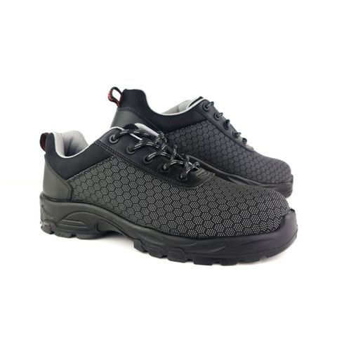 Tuffking 9090 Evo Black 100% Metal Free Fibreglass Toe Cap Safety Trainers