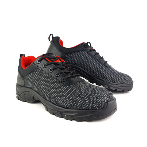 Tuffking 9095 Carbon Black 100% Metal Free Fibreglass Toe Cap Safety Trainers