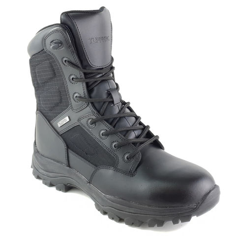 Tuffking 9125 Bishop 8" Black Side Zip Waterproof Uniform Tactical Combat Boots