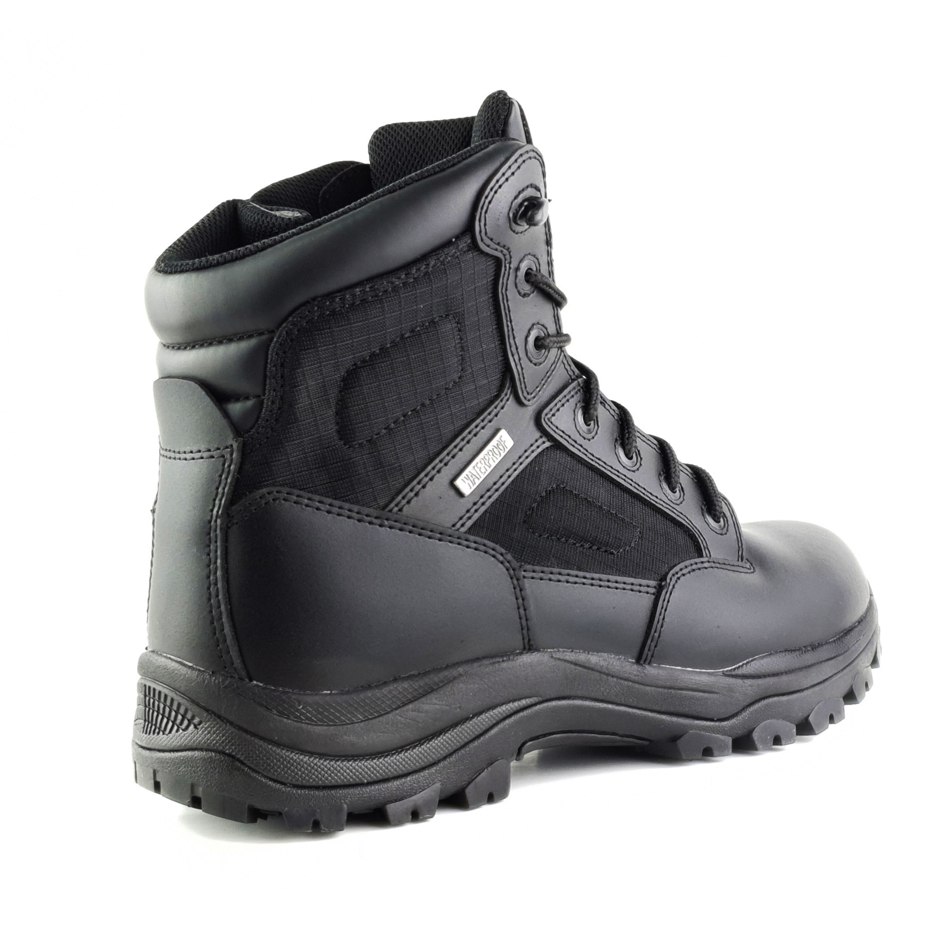 Tuffking 9126 Raid 6 Black Side Zip Waterproof Tactical Combat Boots