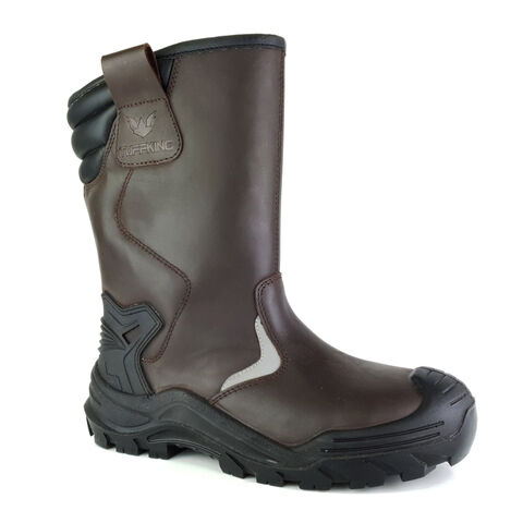 Tuffking Yukon 7057 S3 SC SR WPA Dark Brown Steel Toe Cap Safety Rigger Boots