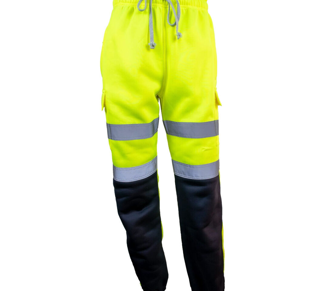 Unbreakable Gibson High Visibility Work Joggers Jogging Pants Yellow