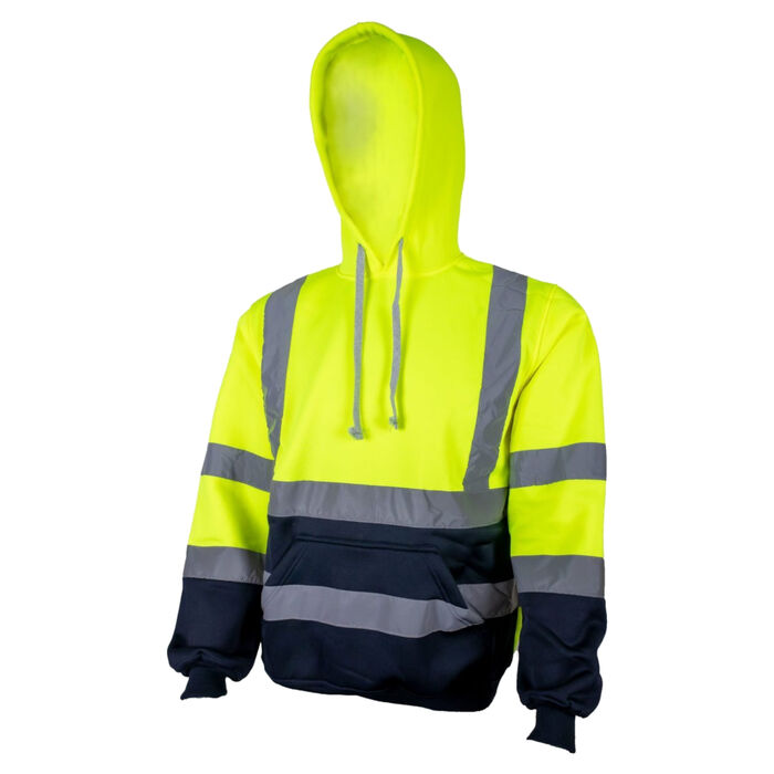 Unbreakable Sherman High Visibility Work Hoodie Hooded Sweatshirt Yellow