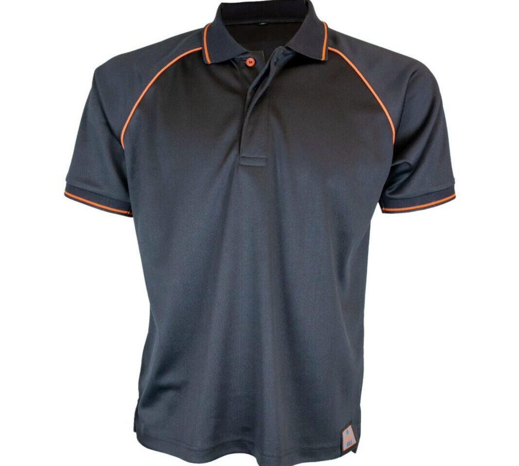 Unbreakable U400 Newark Men's Black Trimmed Performance Polo Shirt