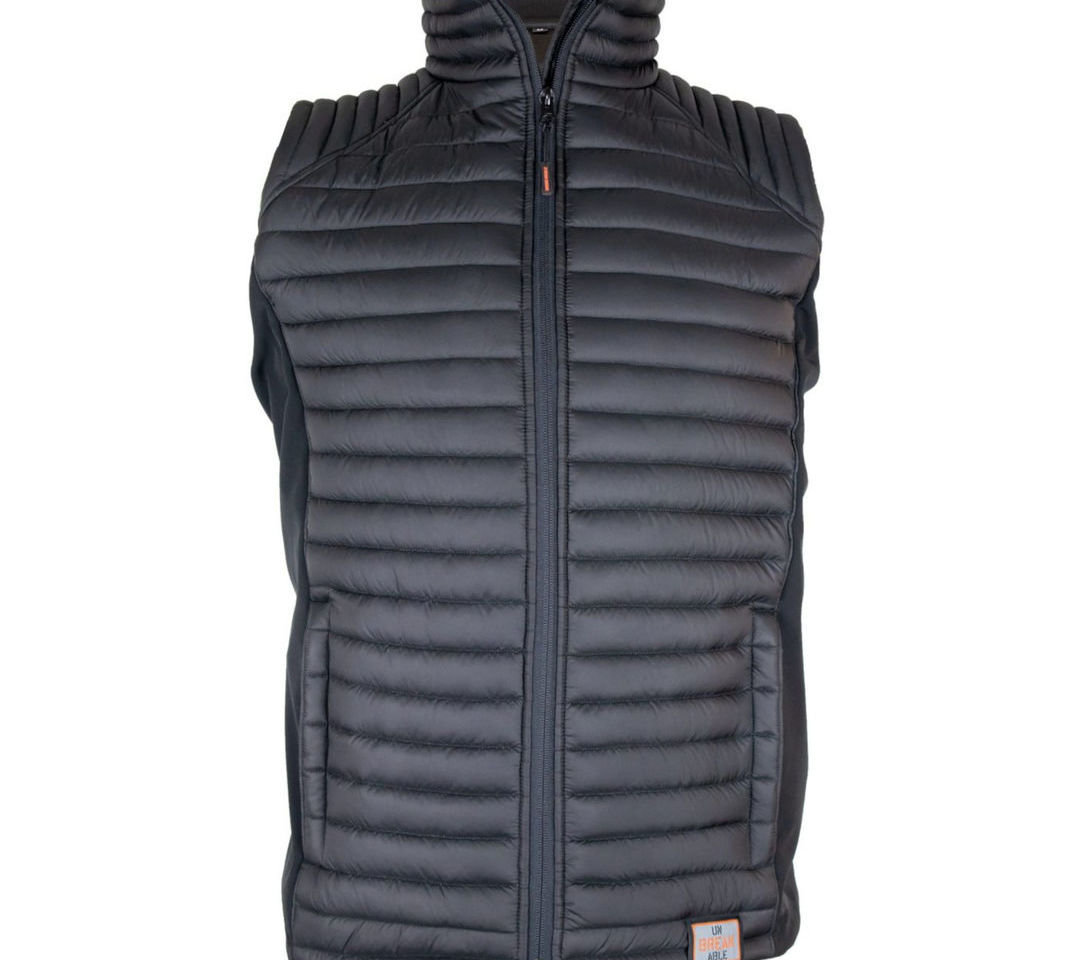 Unbreakable U402 Rutland Men's Black Padded Gilet Bubble Bodywarmer