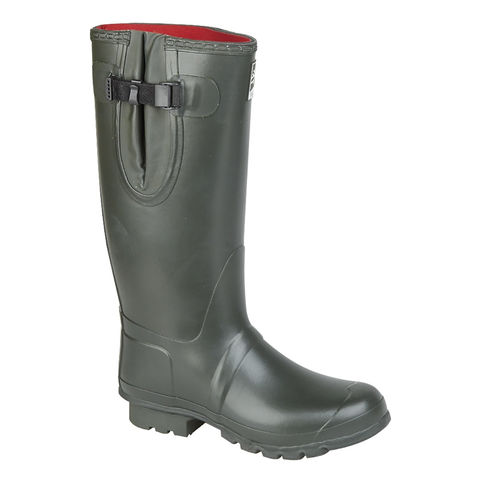 Woodland W258 Mens Green Neoprene Gusset Thermal Insulated Wellington Boots