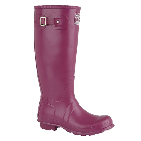 Woodland W259V Ladies Violet Buckle Quality Wellington Boots Wellies Rainboots