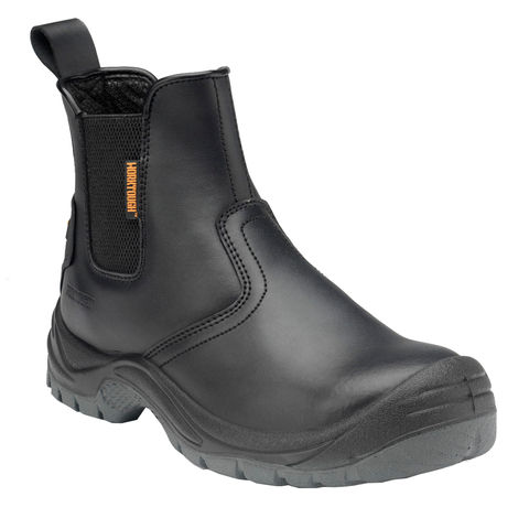 Worktough 812SM S1P SRC Black Steel Toe Cap Chelsea Dealer Safety Boots