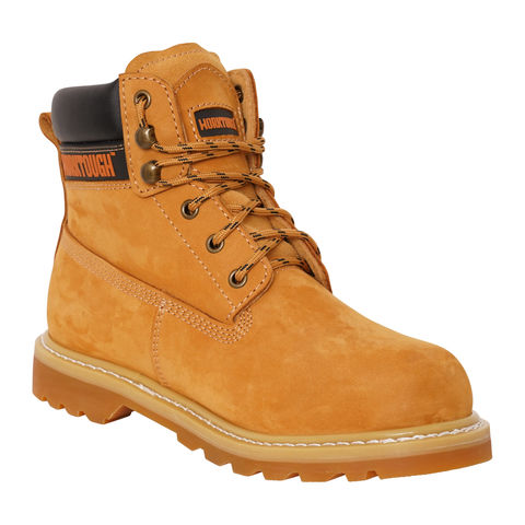 Worktough Kelham S3 HRO SRC Heavy Duty Honey Nubuck Steel Toe Cap Safety Boots