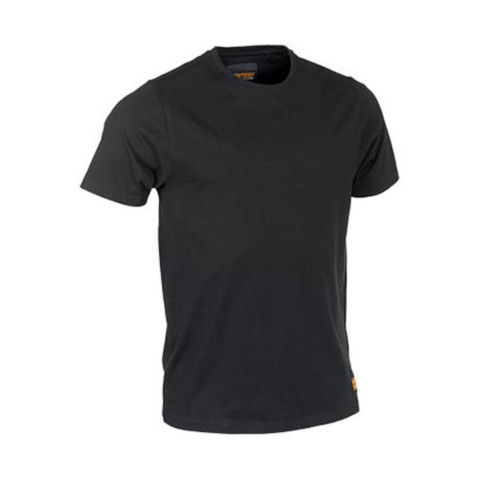 Worktough Plain Black High Quality 100% Cotton Work T-shirt